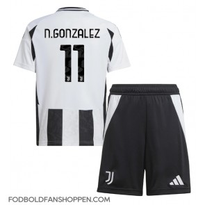 Juventus Nicolas Gonzalez #11 Hjemmebanetrøje Børn 2024-25 Kortærmet (+ Korte bukser)